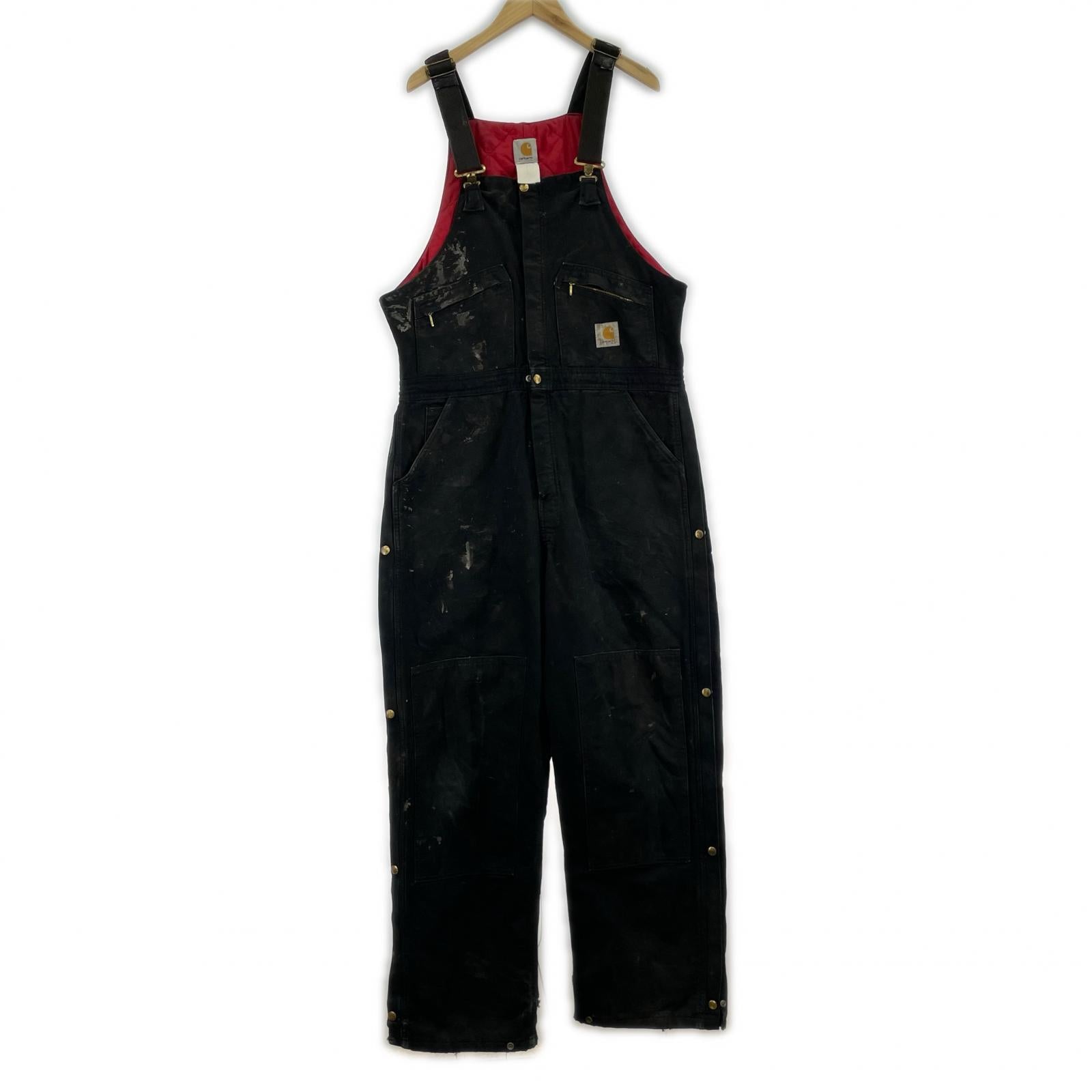 その他ボトムス Carhartt オーバーオール/ダック地/黒 ブラック