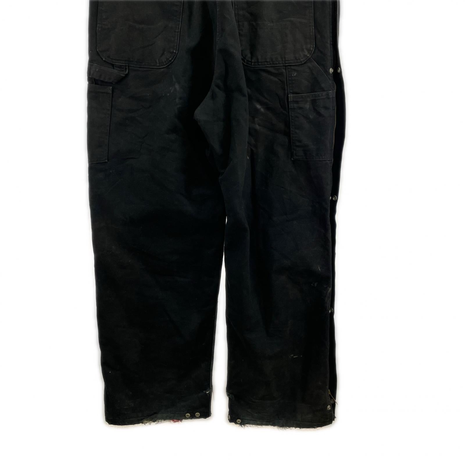 その他ボトムス Carhartt オーバーオール/ダック地/黒 ブラック