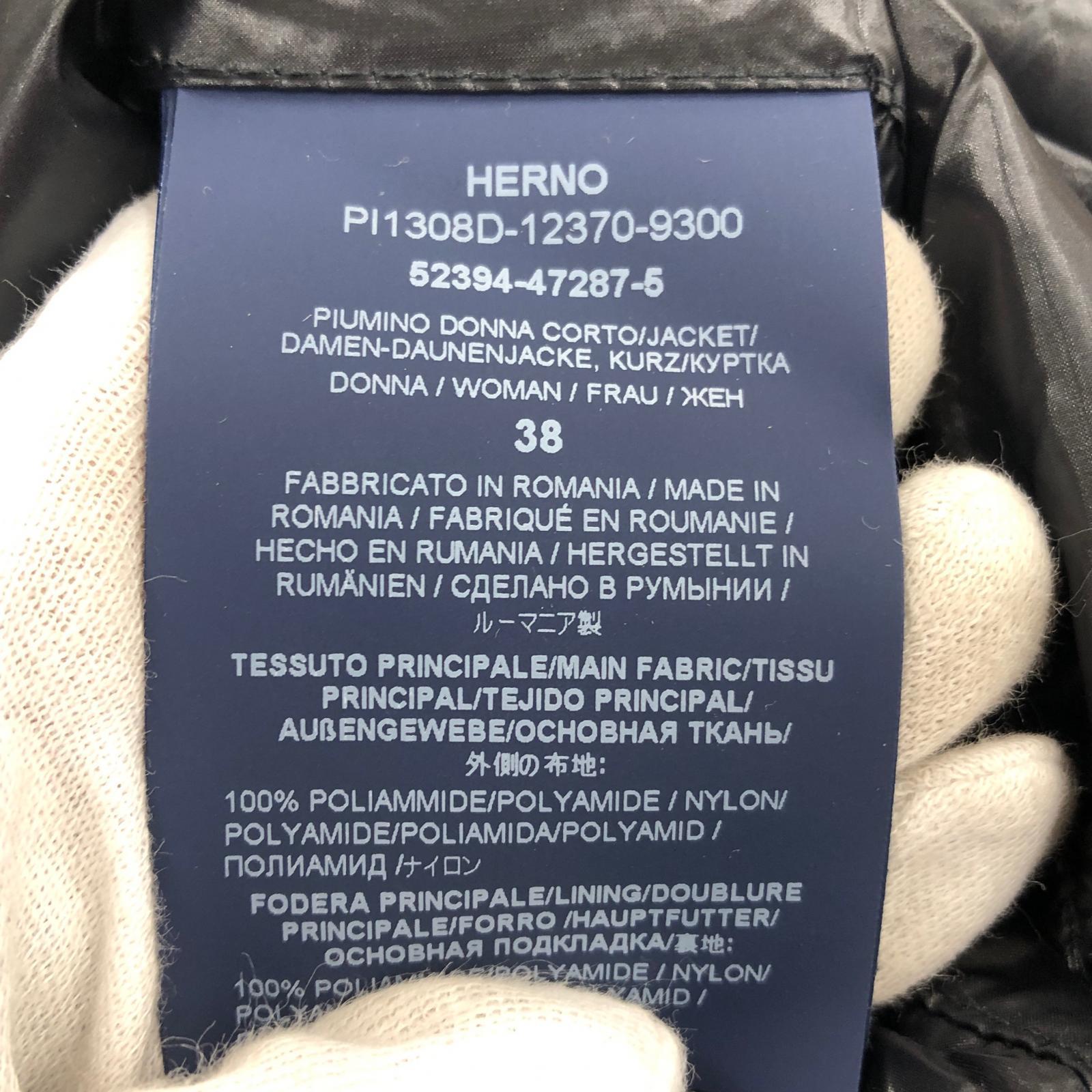 その他アウター HERNO ダウンベスト ブラック 38 PI1308D-1 38 ブラック