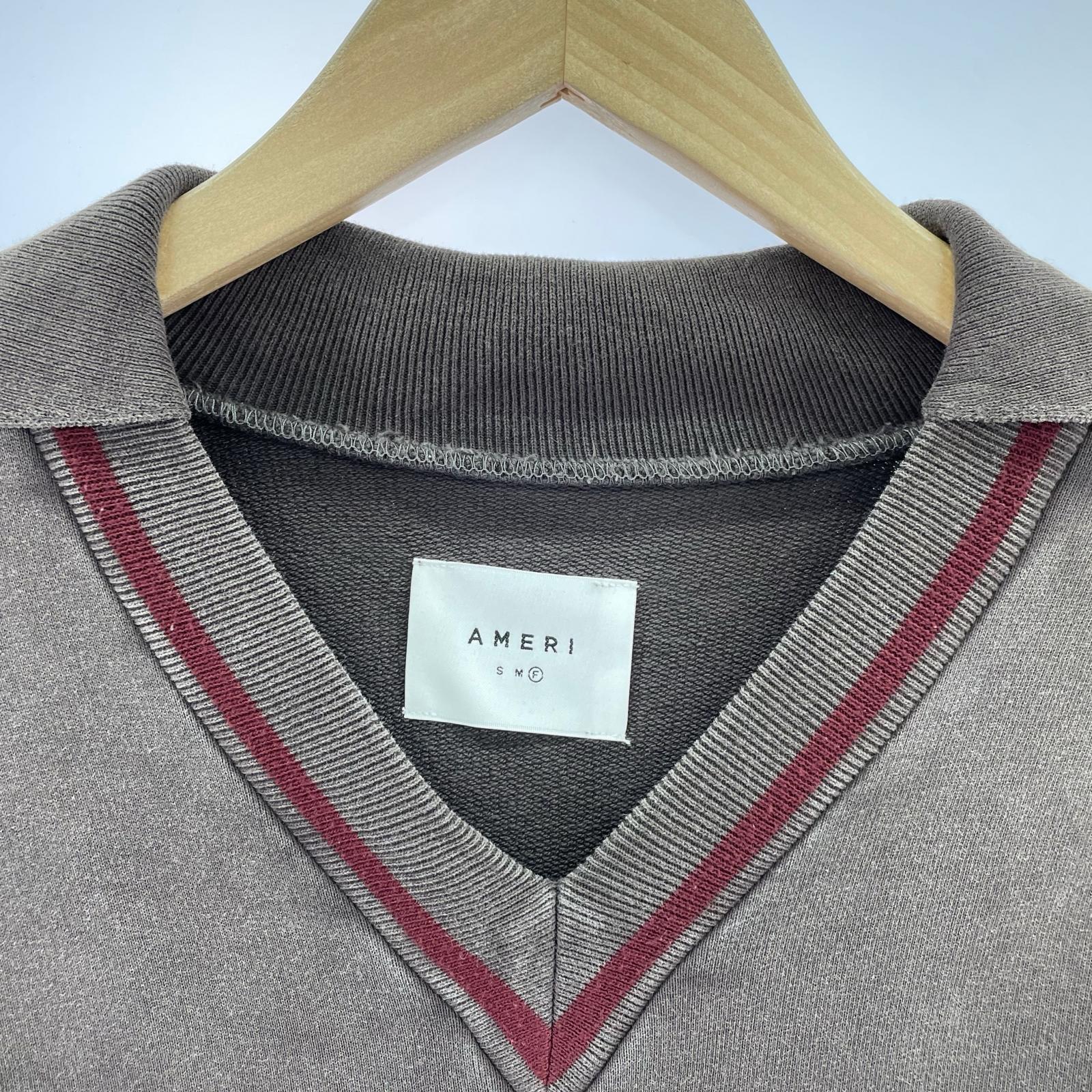 その他トップス AMERI 24AW CONCEPT LOGO EMBROIDERY SWEAT TO ブラウン