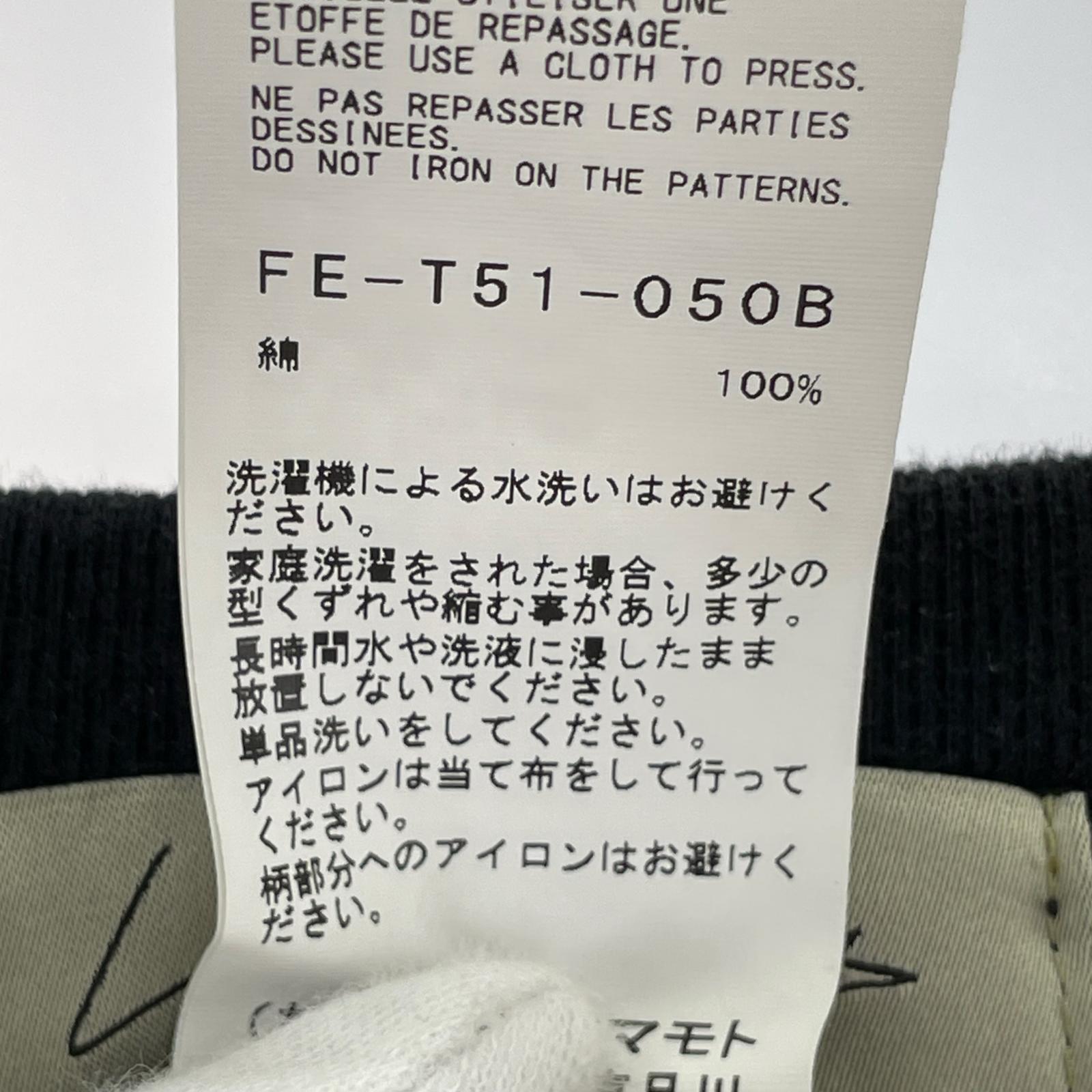 その他トップス Yohji Yamamoto バックプリントS/Sカットソー 黒 4 ブラック