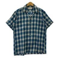 長袖シャツ Golden Needle 70s open collar ombre check shirt M M