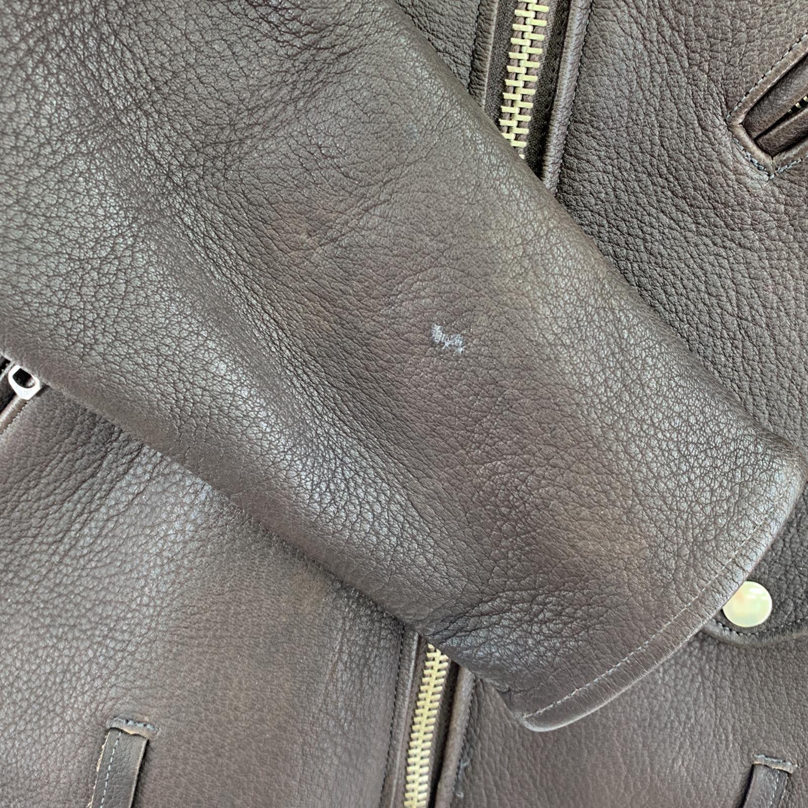 その他アウター FINE CREEK&CO ACJK045 5th LEON Deer ダブルライダースジャケット (38) 38 ブラウン