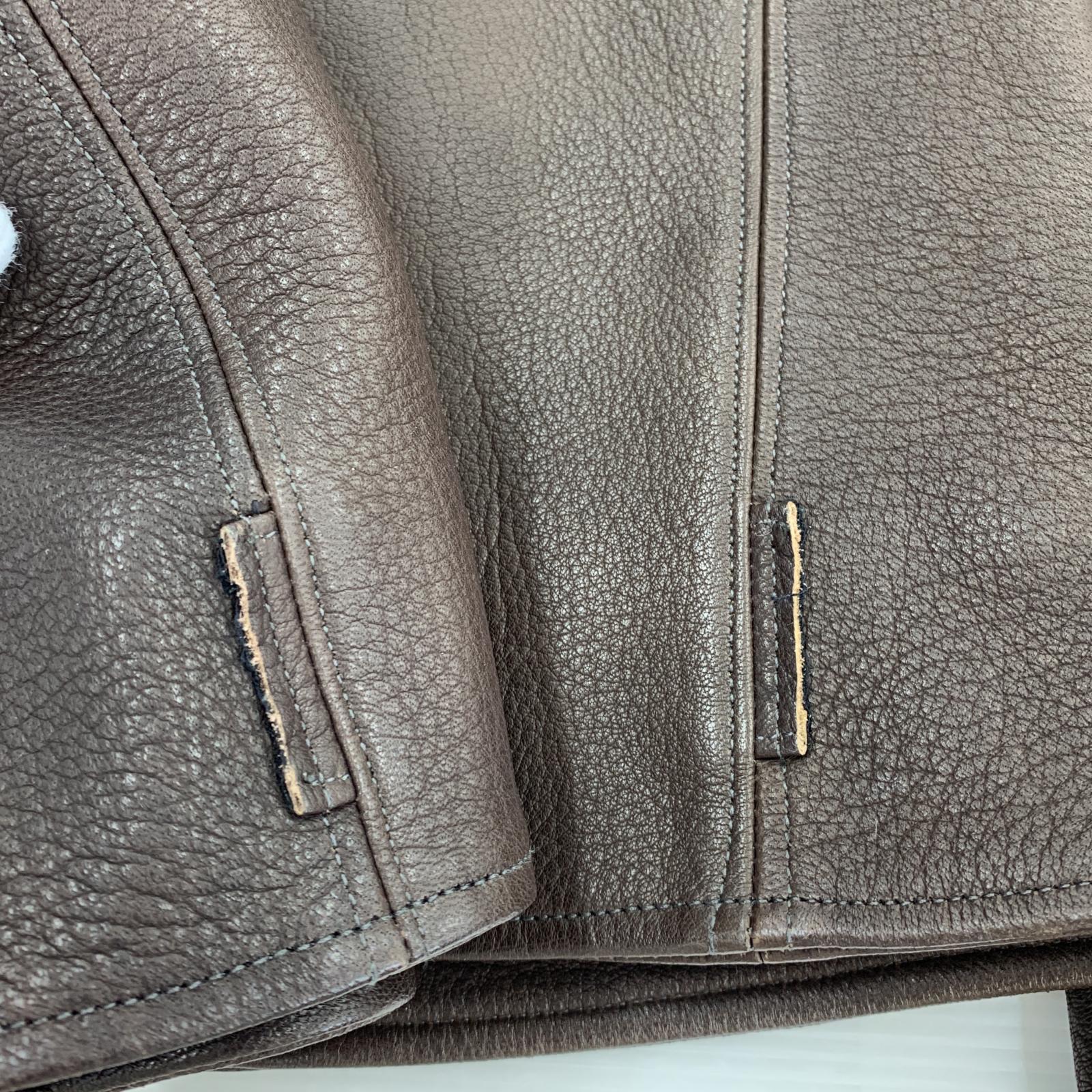 その他アウター FINE CREEK&CO ACJK045 5th LEON Deer ダブルライダースジャケット (38) 38 ブラウン