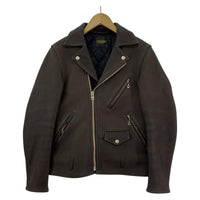その他アウター FINE CREEK&CO ACJK045 5th LEON Deer ダブルライダースジャケット (38) 38 ブラウン