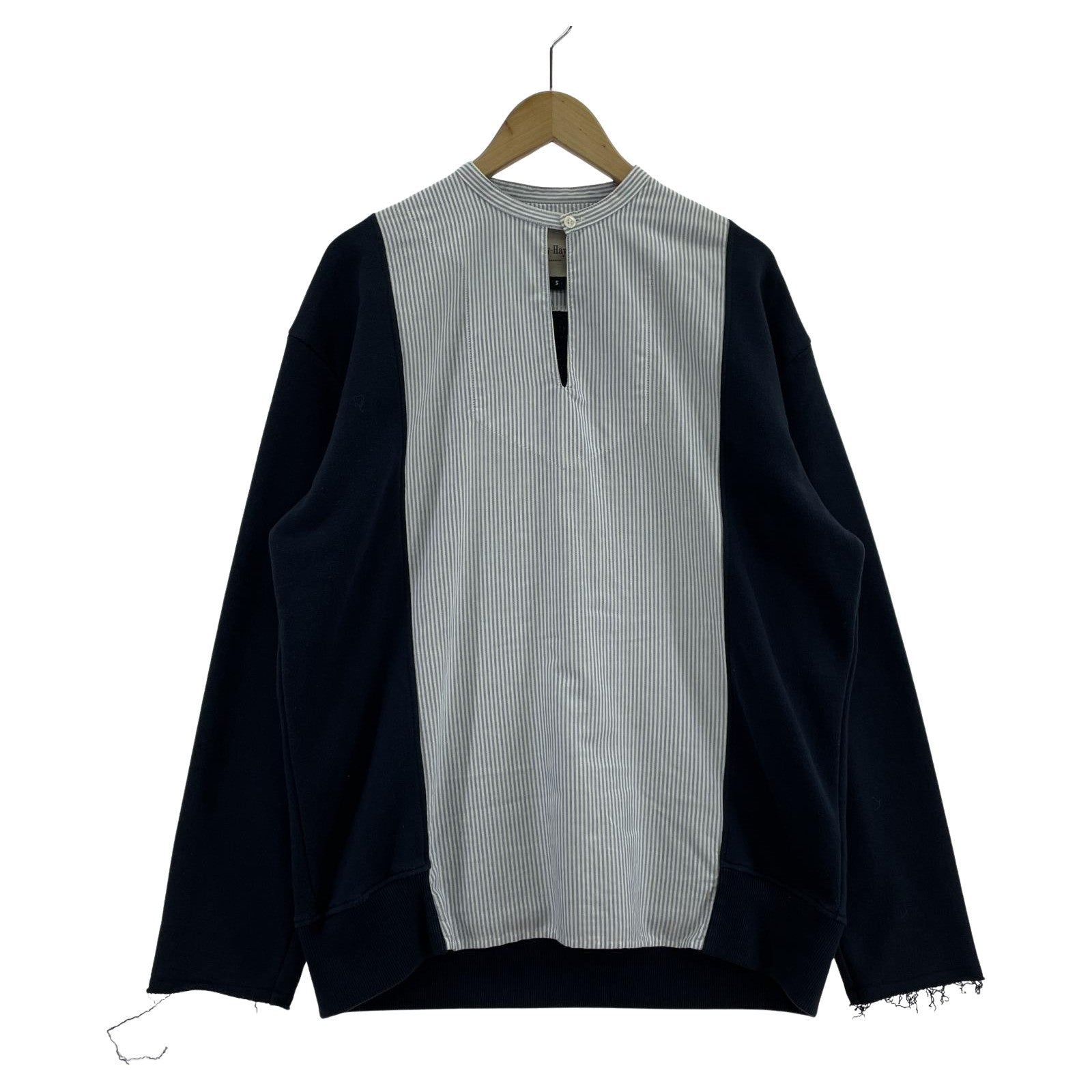 その他トップス Casely-Hayford 切替スウェット S S ネイビー