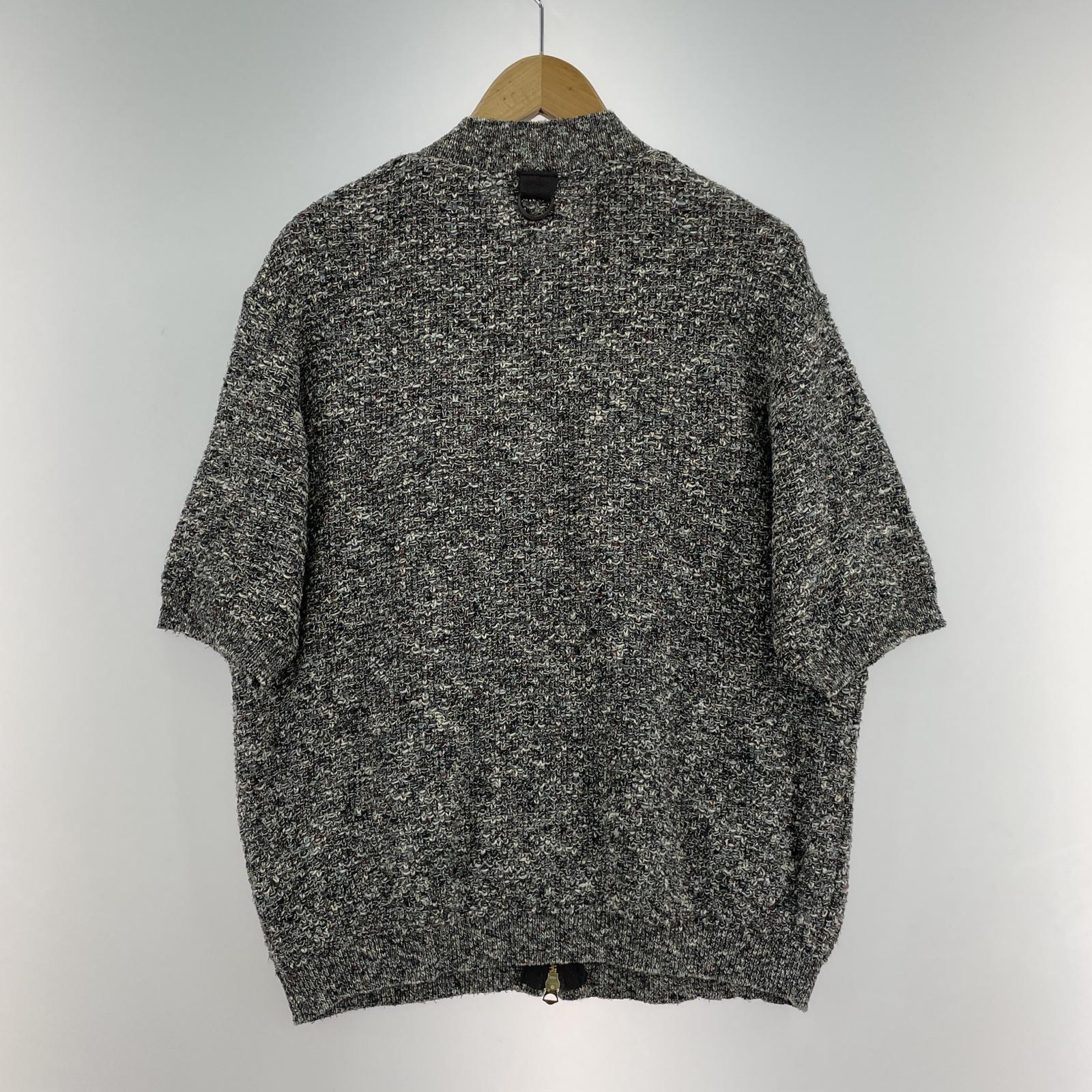 その他トップス STEAF S/S ジップニット CCL M M グレー
