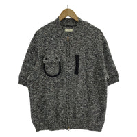 その他トップス STEAF S/S ジップニット CCL M M グレー