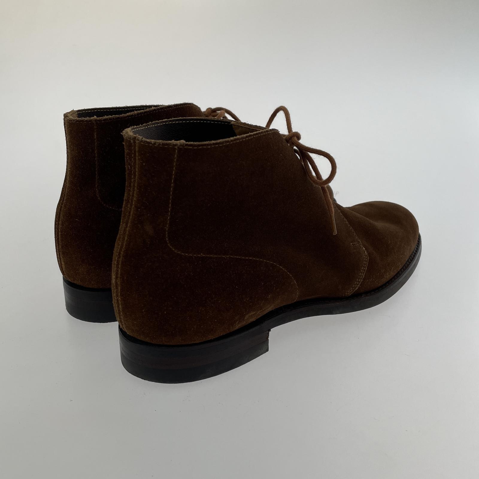 ブーツ CROCKETT&JONES 6461 SUNBURY スエードチャッカブーツ (6 1/2) ブラウン