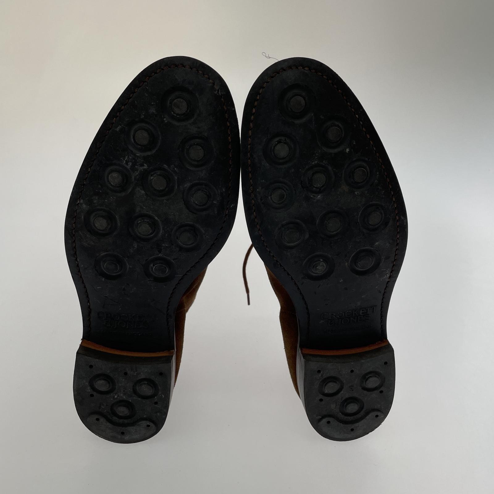 ブーツ CROCKETT&JONES 6461 SUNBURY スエードチャッカブーツ (6 1/2) ブラウン