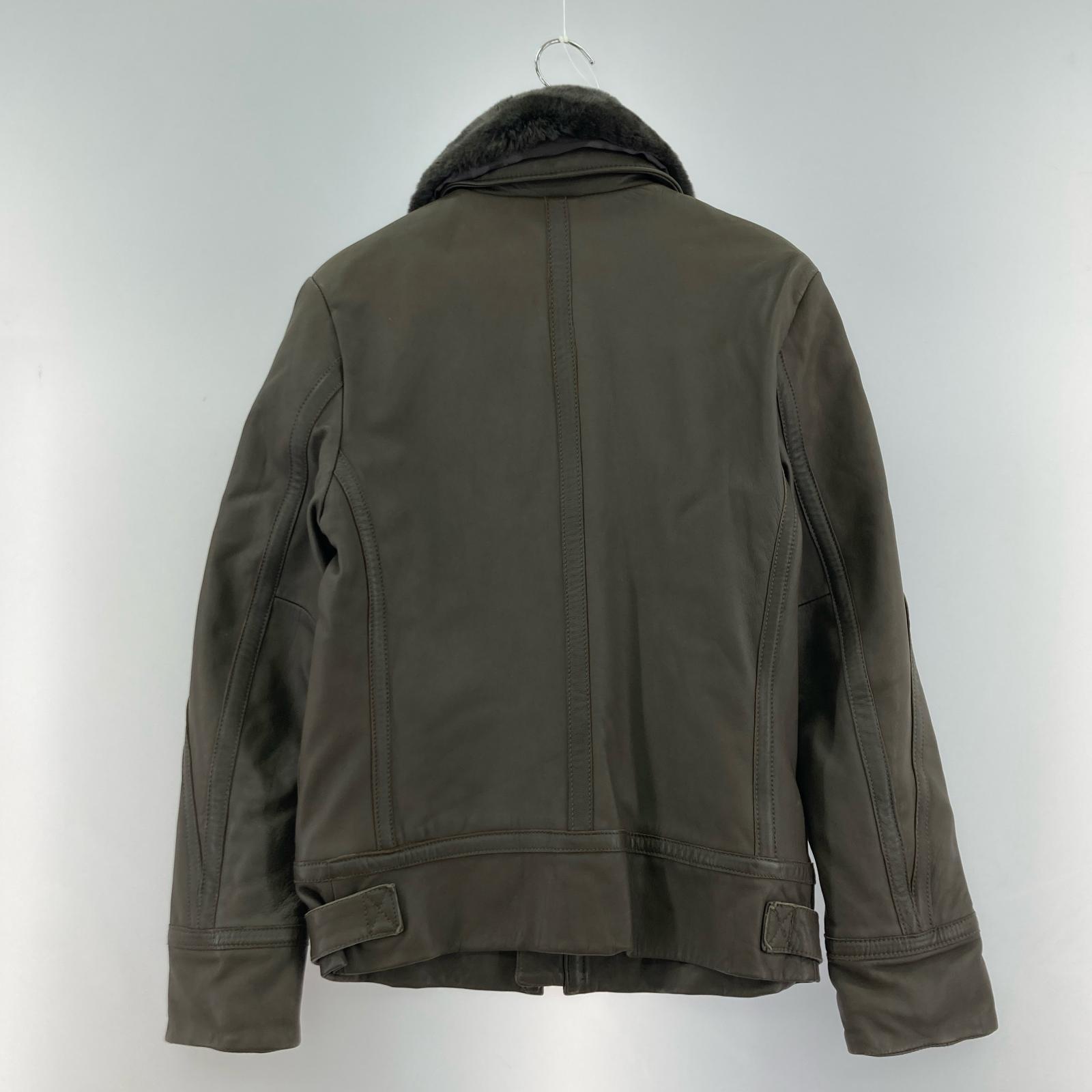 その他アウター junhashimoto×nano universe レザーフライトジャケット BWN M ブラウン