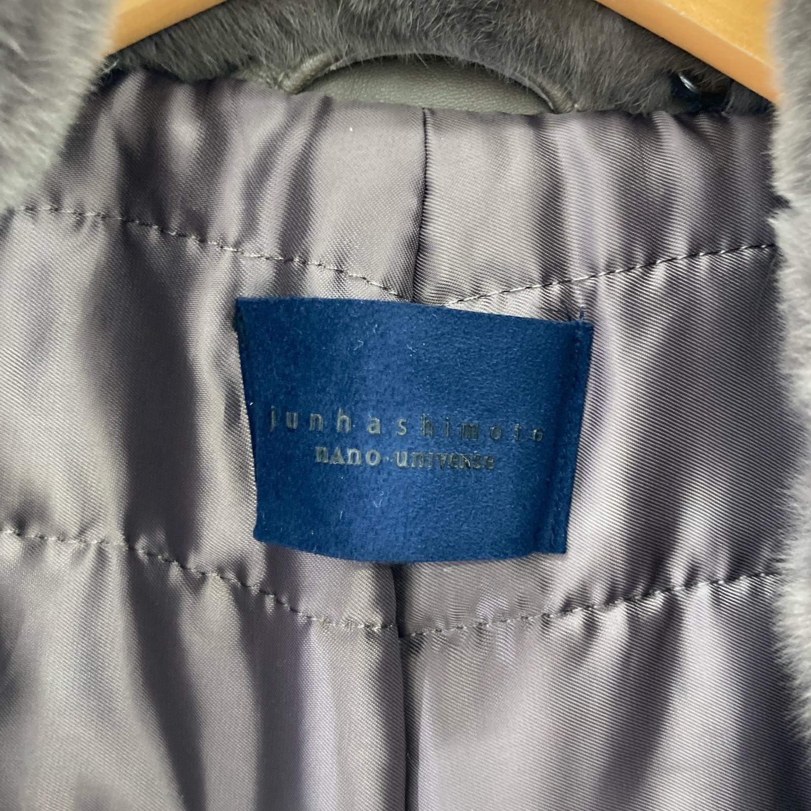 その他アウター junhashimoto×nano universe レザーフライトジャケット BWN M ブラウン