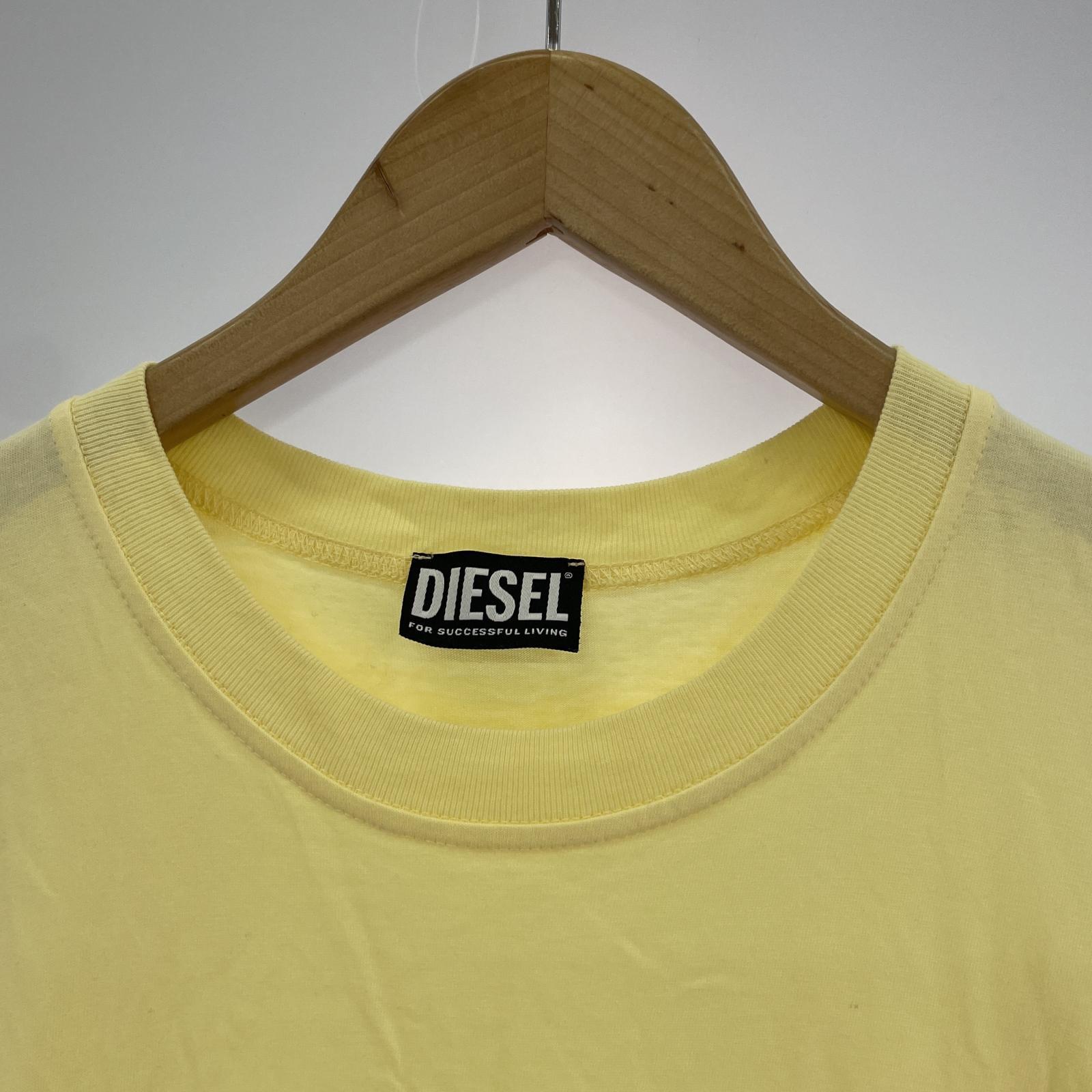 その他トップス DIESEL S/S レース切替 ワンピース 黄 (XS) イエロー