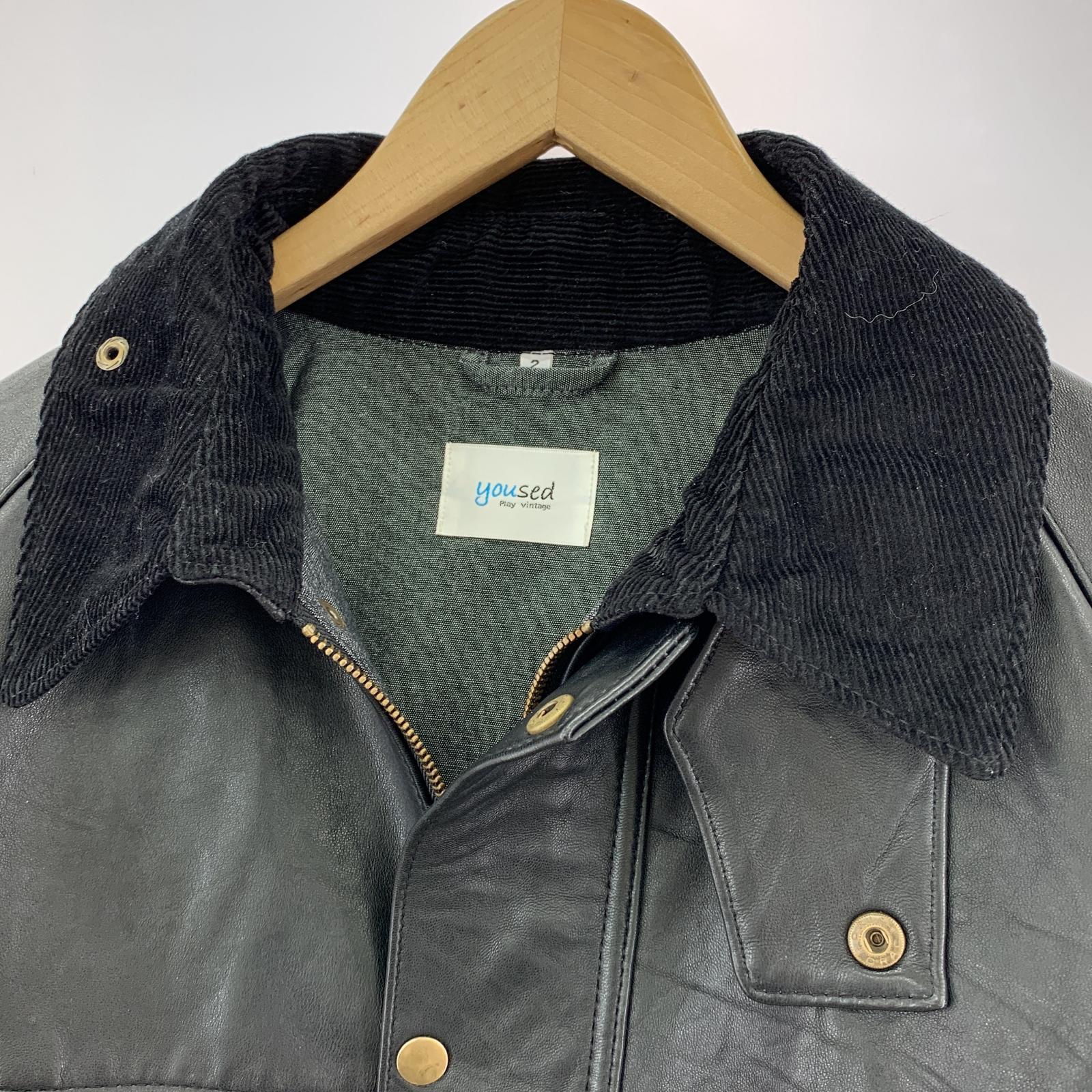 その他アウター yoused LEATHER DRIVER'S JACKET (2) 2 ブラック