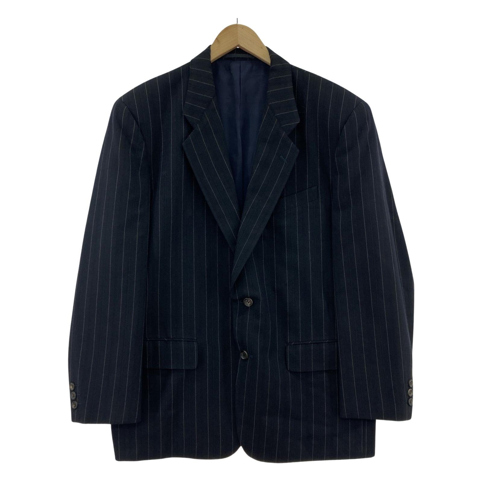 その他アウター 80s COMME des GARCONS HOMME PLUS 88AW ストライプテーラードジャケット M M ネイビー