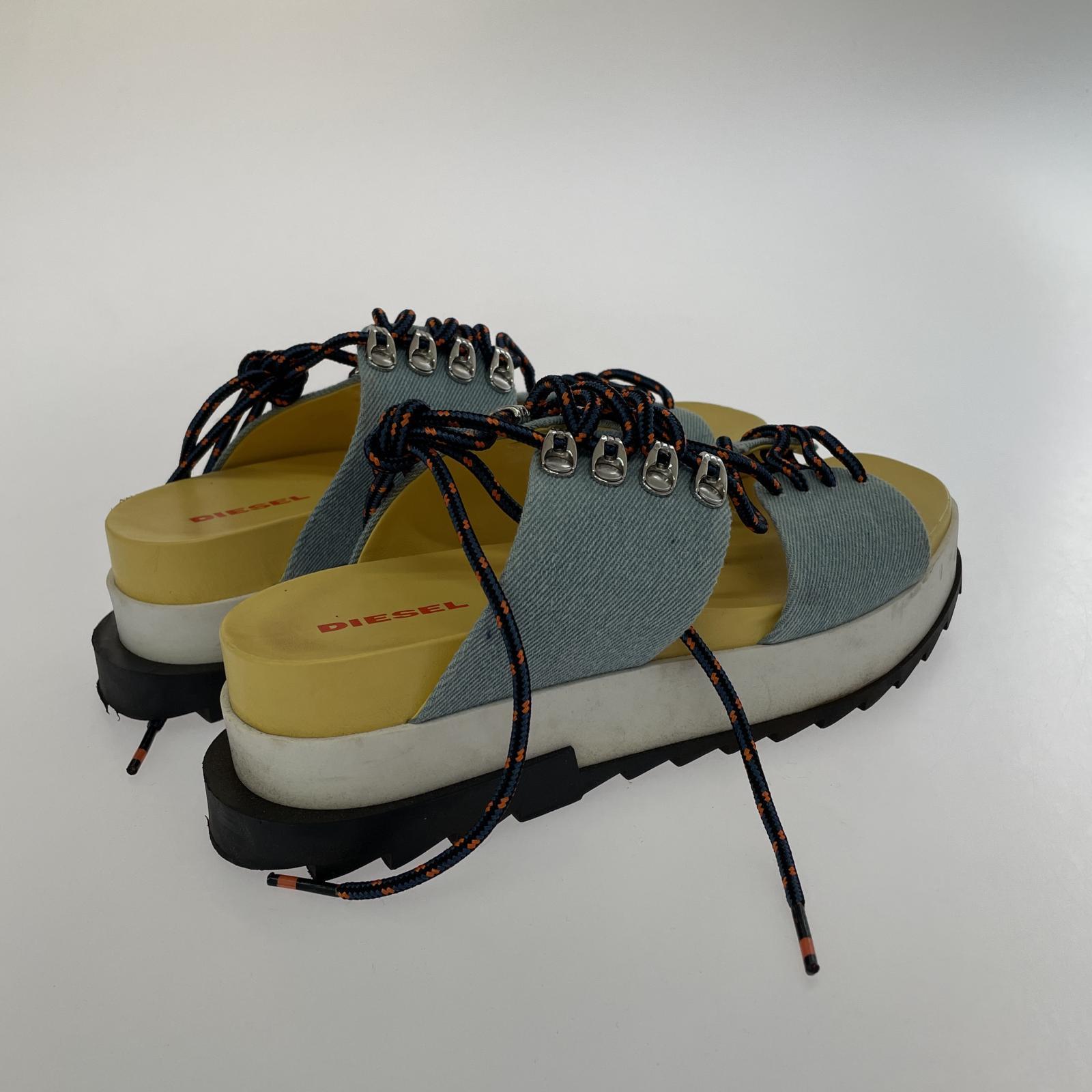 その他靴 DIESEL シャークソール デニム地 サンダル 24.5cm