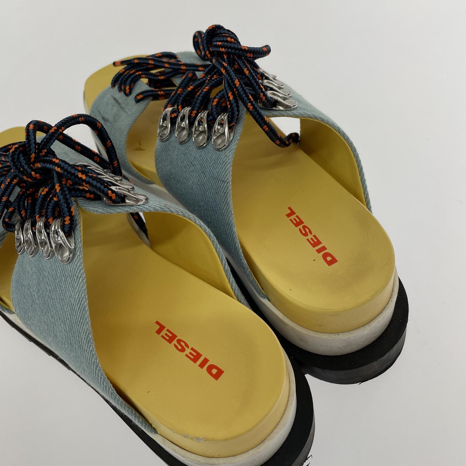 その他靴 DIESEL シャークソール デニム地 サンダル 24.5cm