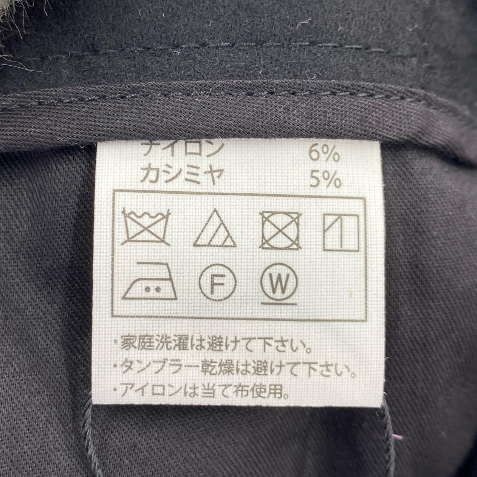 パンツ 24AW CA/W Flannel Pin Tuck Trousers L L ブラック