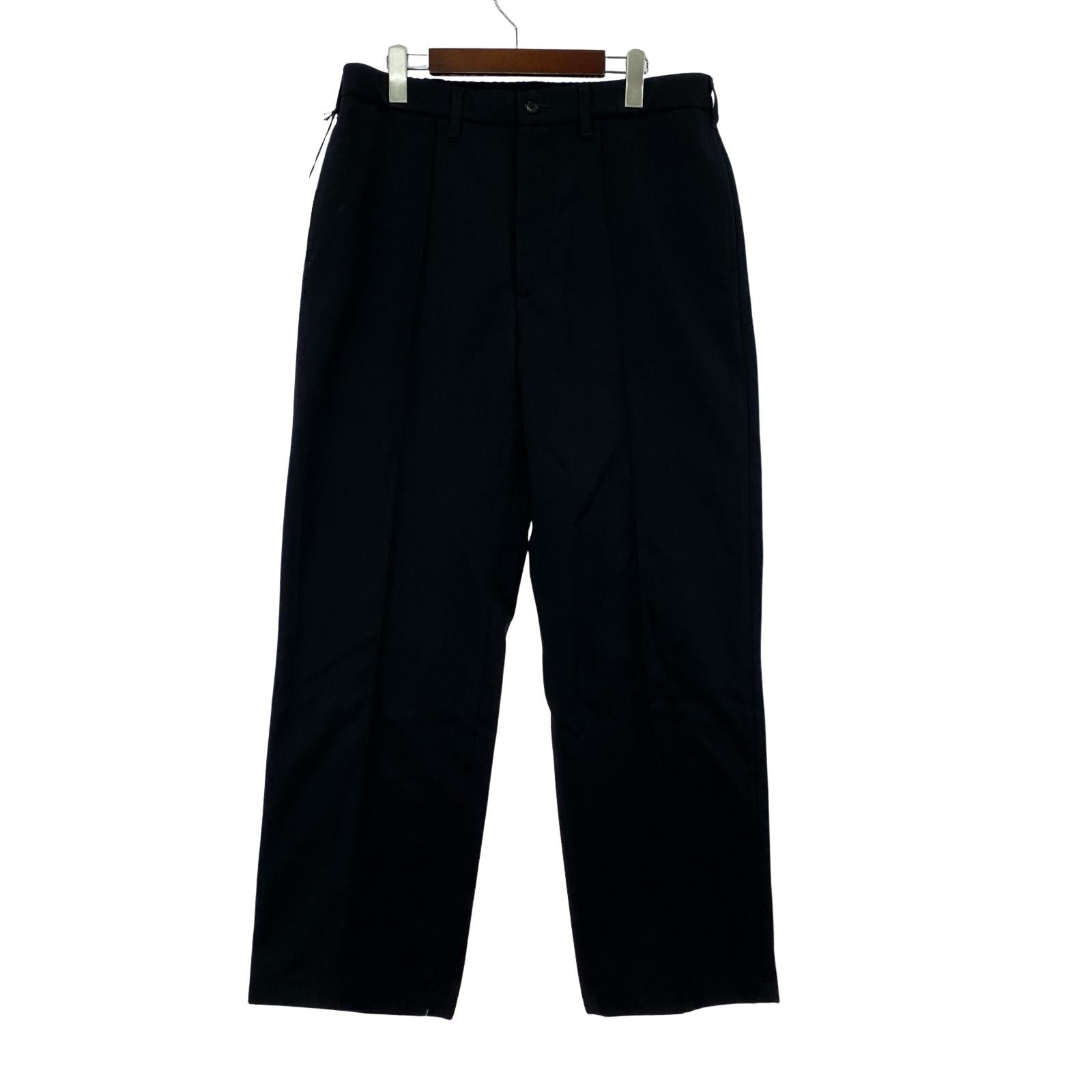 パンツ 24AW CA/W Flannel Pin Tuck Trousers L L ブラック