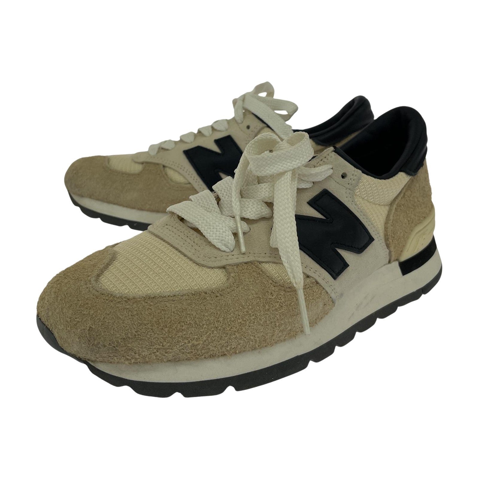 スニーカー NEW BALANCE USA製 990 26.5cm ベージュ