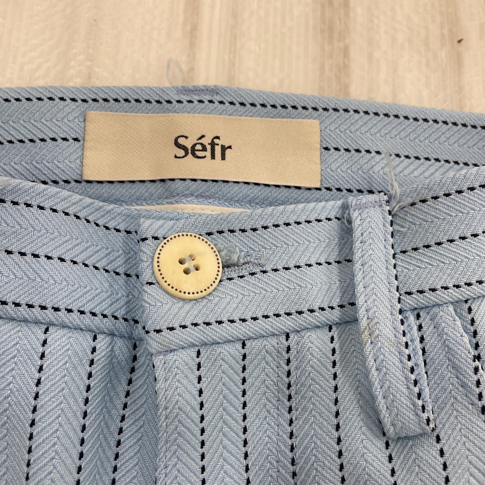 その他ボトムス Sefr LONDRE ストライプスラックス サックス