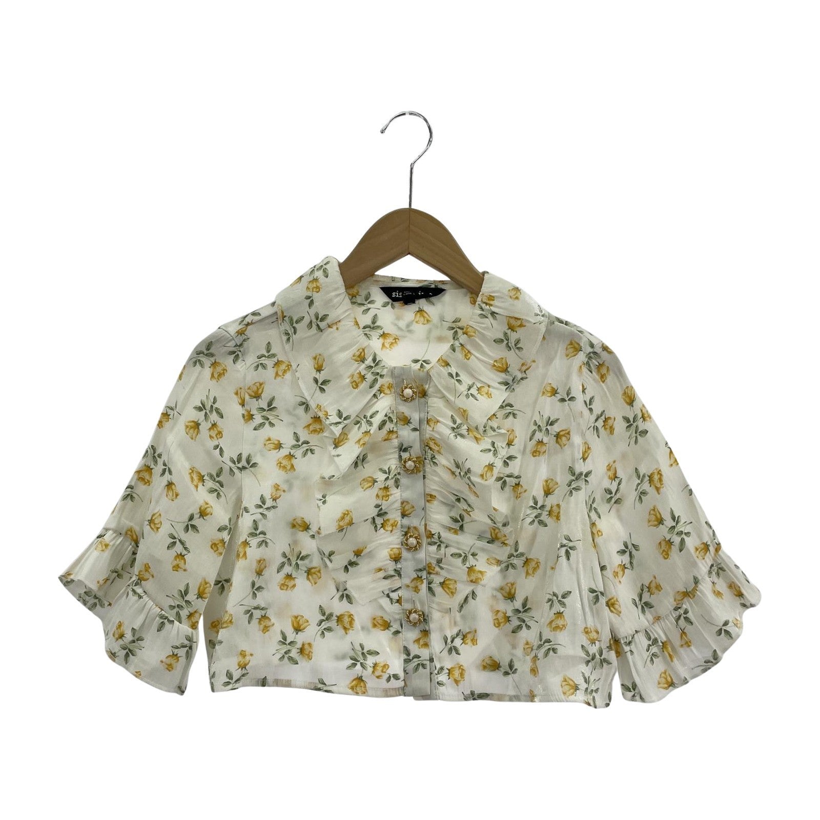 その他トップス Sister Jane Game Floral Ruffle Blouse/アイボリー S