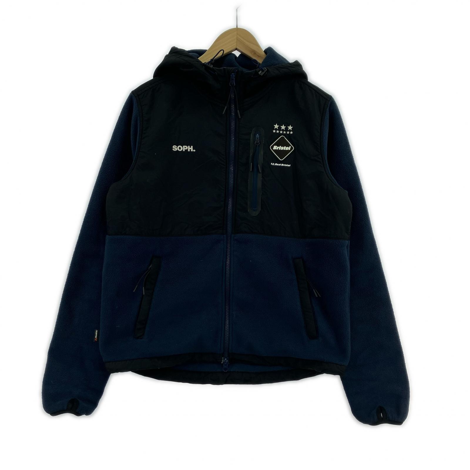 その他アウター F.C.R.B. RELAX FIT ZIP UP HOODIE (S) 紺 S