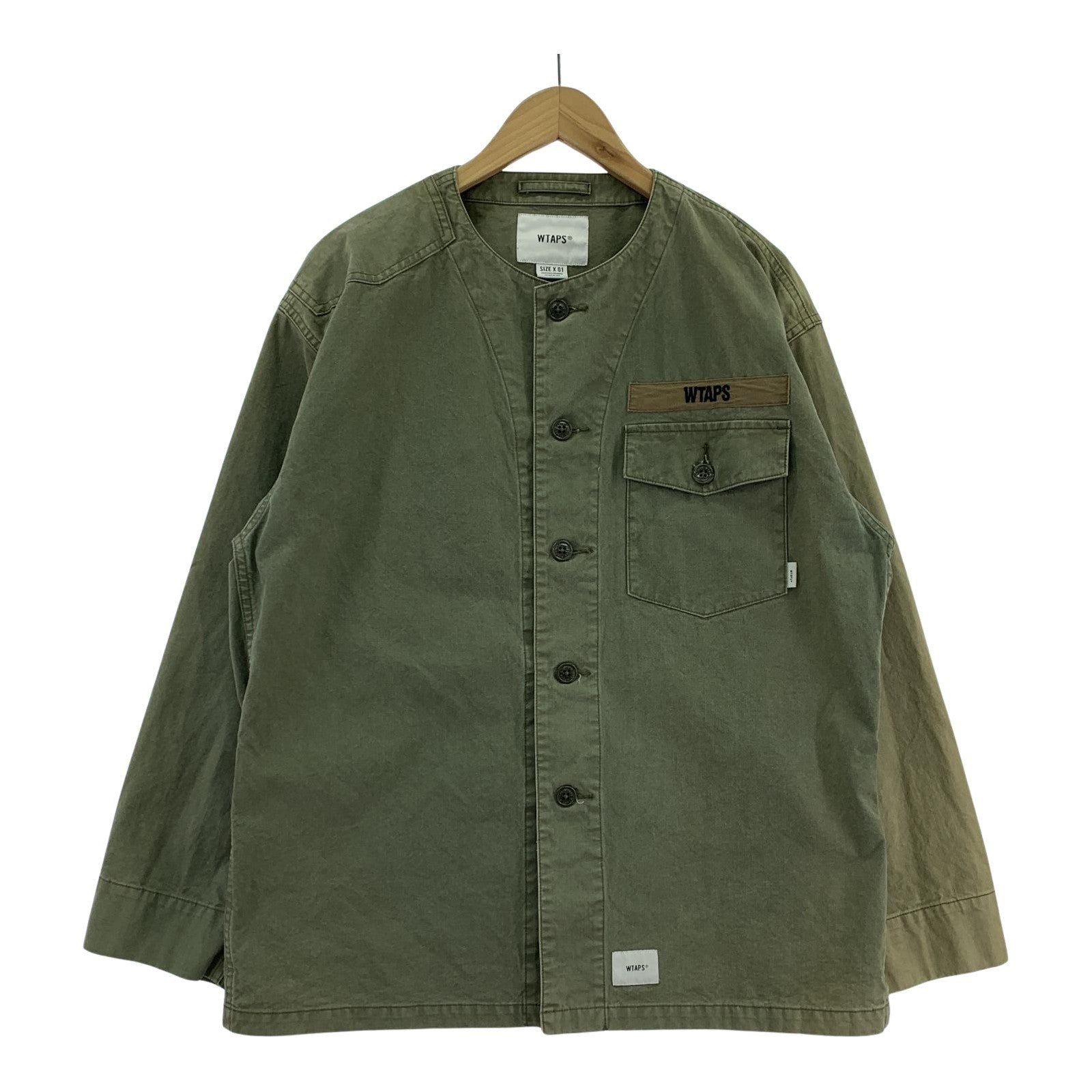 長袖シャツ WTAPS 20SS SCOUT LS SHIRT 01 KHK 201TQDT-SHM01