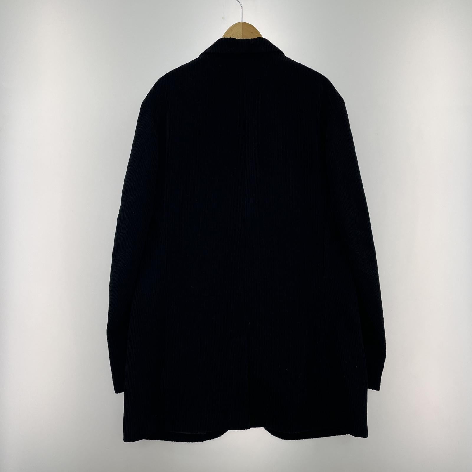 その他アウター Yohji Yamamoto POUR HOMME 22AW ウールテーラードコーデュロイジャケット (4) ブラック