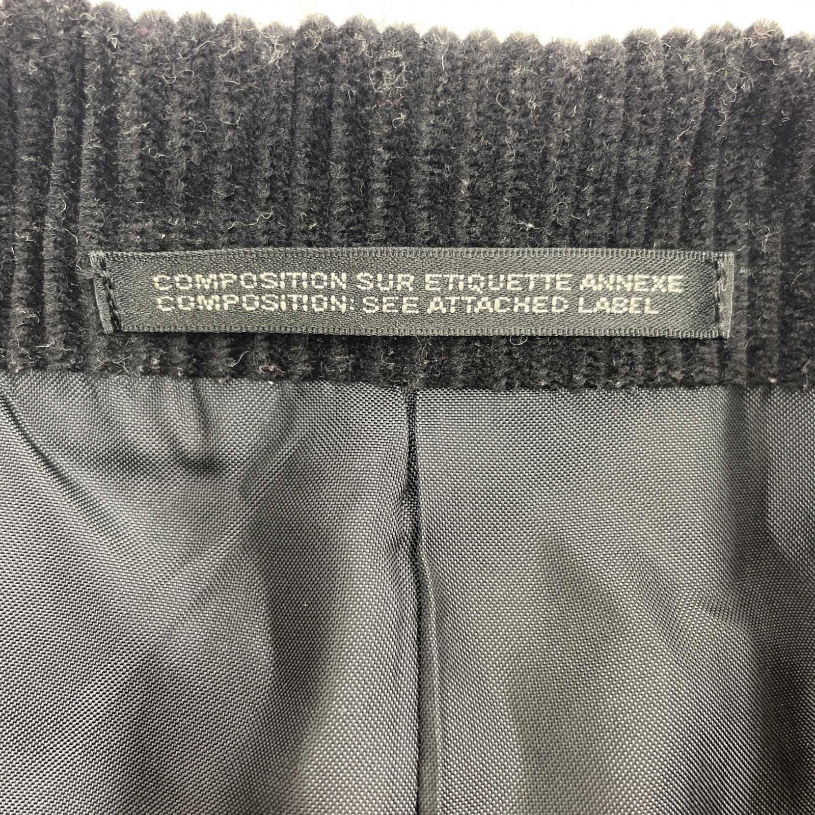 その他アウター Yohji Yamamoto POUR HOMME 22AW ウールテーラードコーデュロイジャケット (4) ブラック