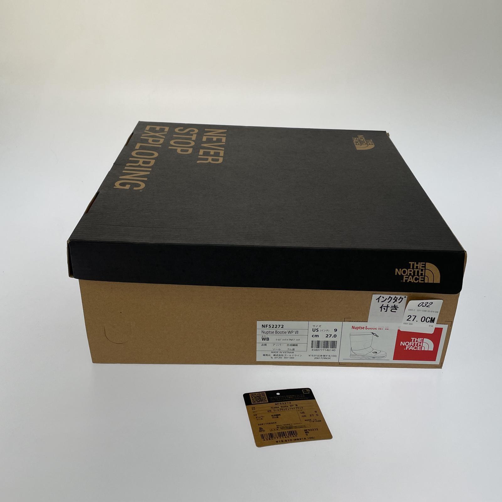 ブーツ THE NORTH FACE ヌプシブーツ グレー 27.0㎝ NF52272 27cm (US9 UK8 1/2 EU44) グレー