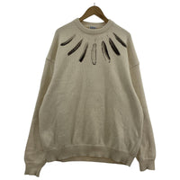 その他トップス MARCELO BURLON フェザーニット S ベージュ