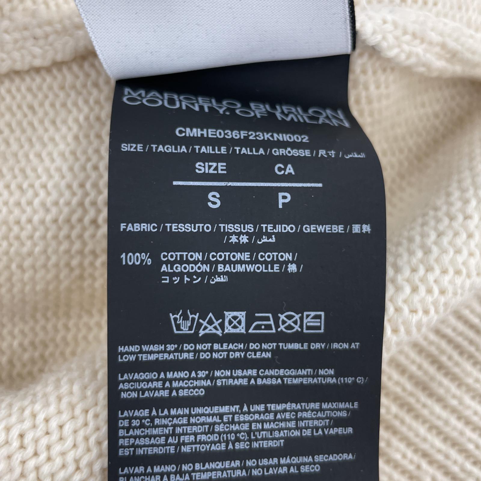 その他トップス MARCELO BURLON フェザーニット S ベージュ