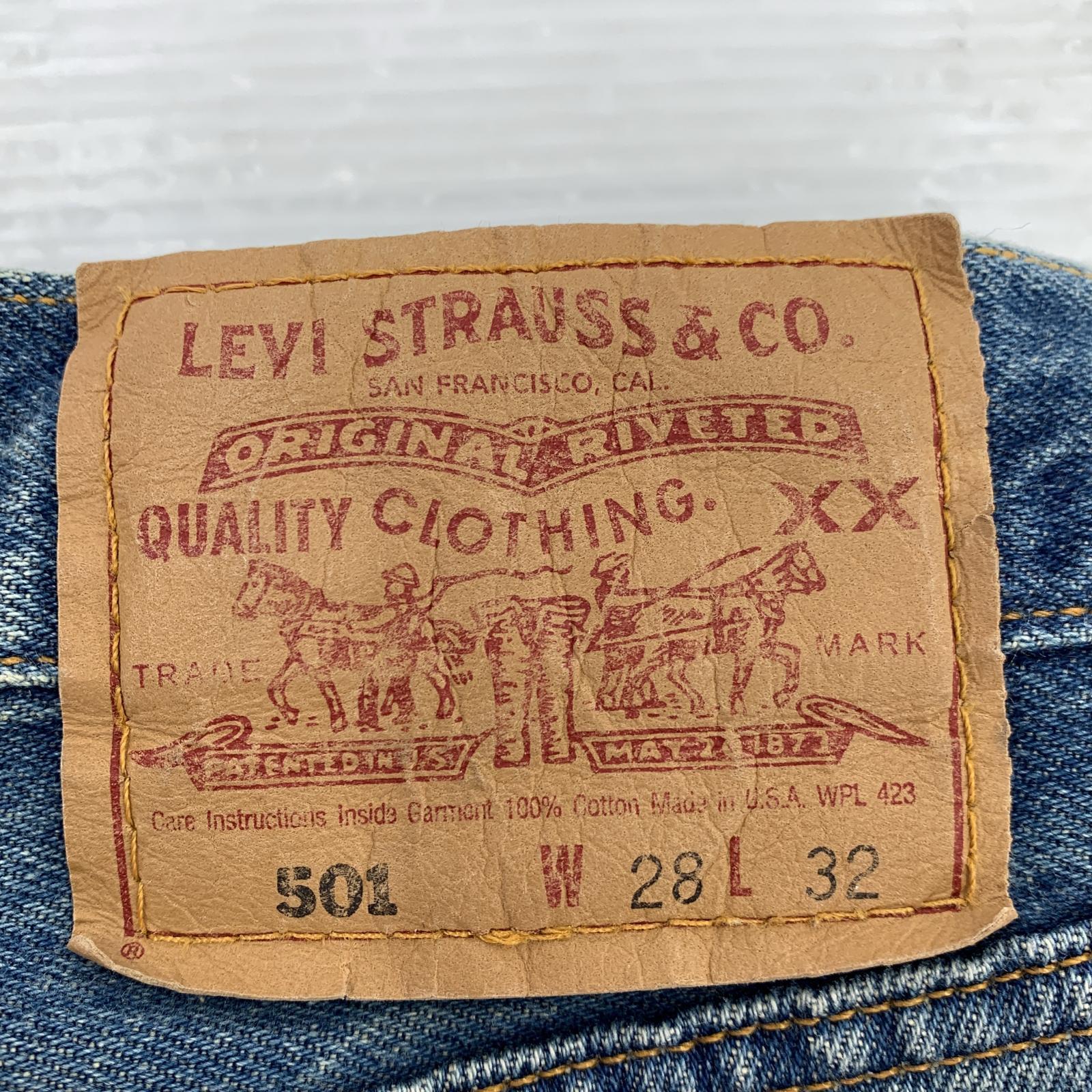 その他ボトムス Levi's 90s USA製 デニムパンツ 28 ネイビー