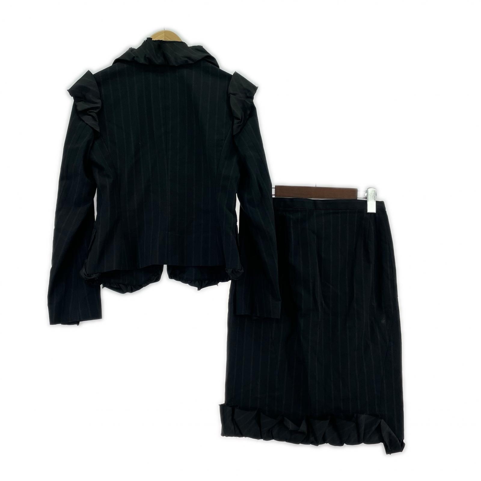 その他アウター 00s Archive ISSEY MIYAKE 2005AW フリル セットアップ 黒 2 IM53FD506 2 ブラック