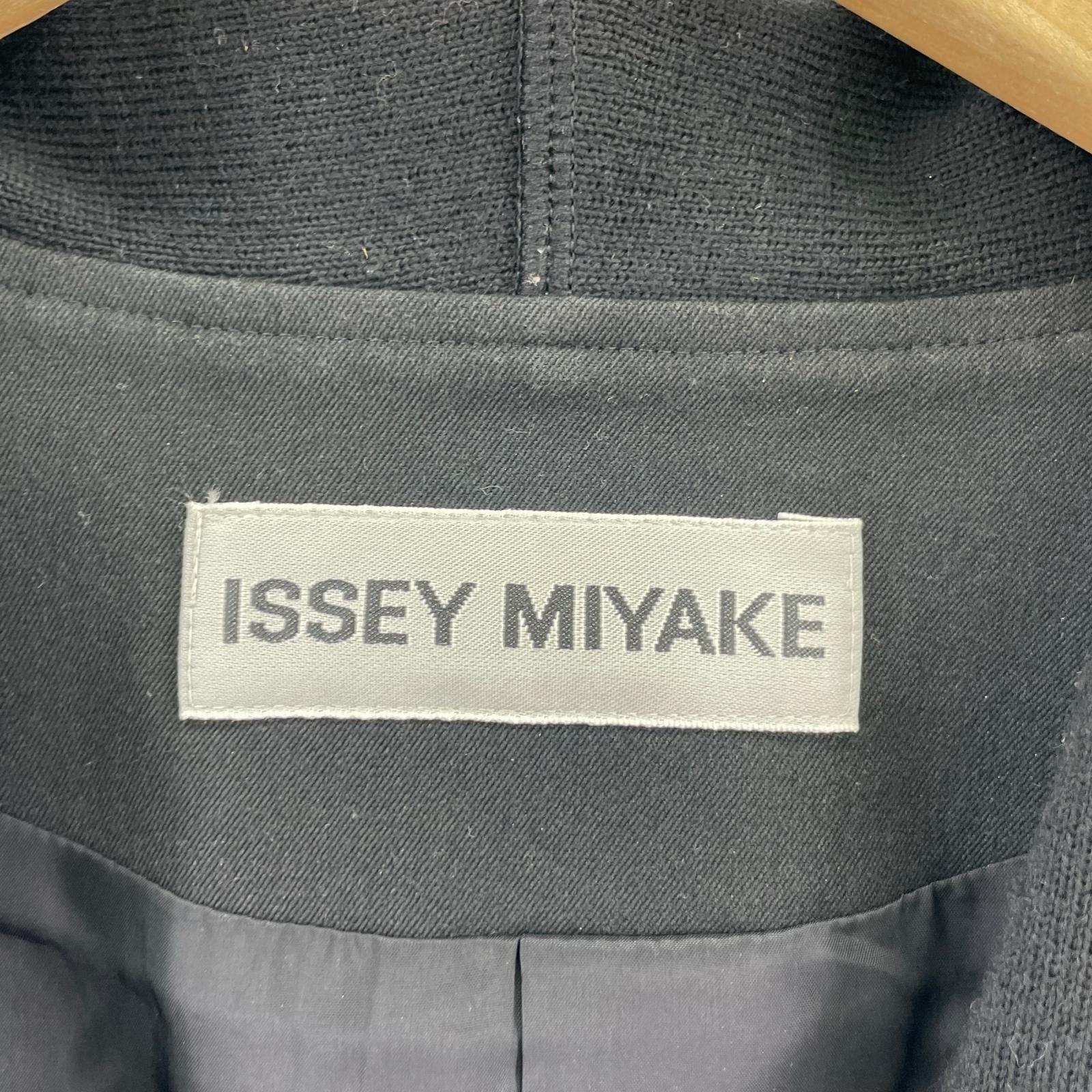 その他アウター ISSEY MIYAKE ショールカラー ジャケット 黒 2 IM51FD506 2 ブラック