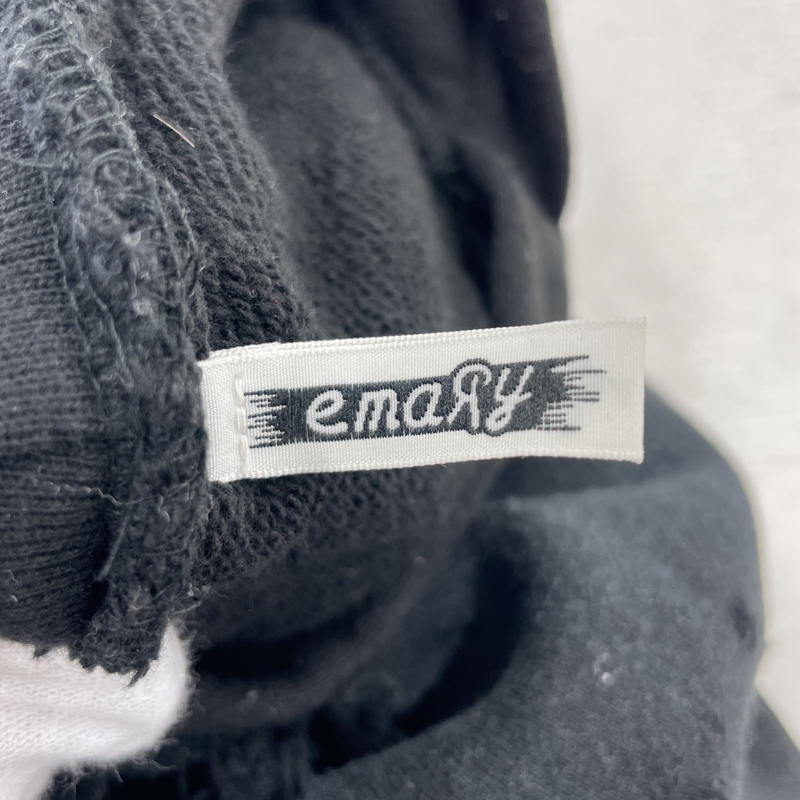 その他トップス emary ダメージ加工パーカー/F ブラック
