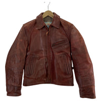 その他アウター AERO LEATHER ハイウェイマン レザージャケット 茶 36 ブラウン