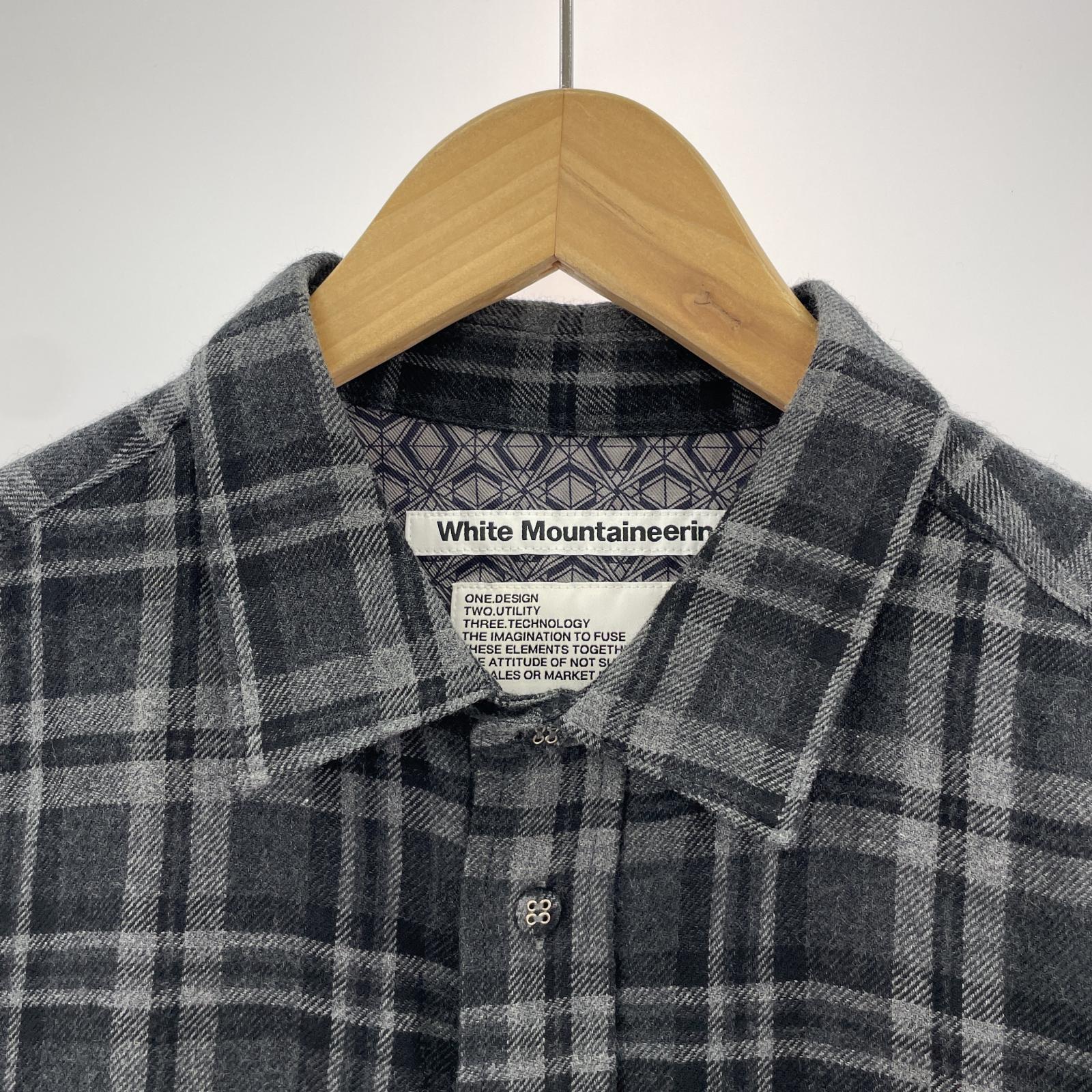 長袖シャツ 24AW GUSSET SLEEVE CHECK ELBOW PATCH SHIRT 4 グレー