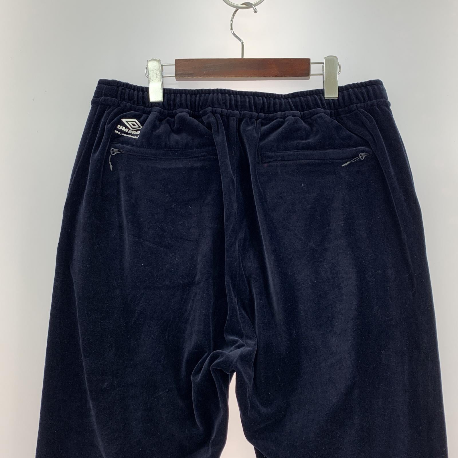 その他ボトムス WHITE MOUNTAINEERING×umbro ベロアトラックパンツ XXL ネイビー ネイビー