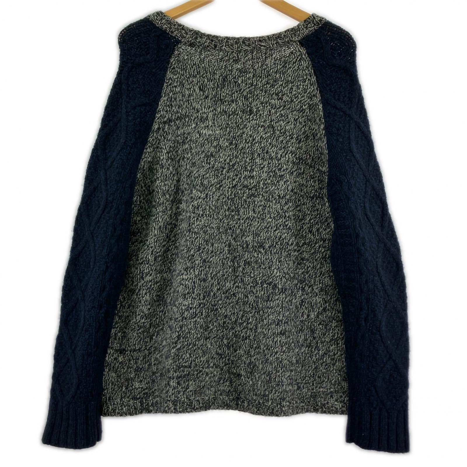 その他トップス SUNSEA 12AW バイカラー フィッシャーマンニット 2