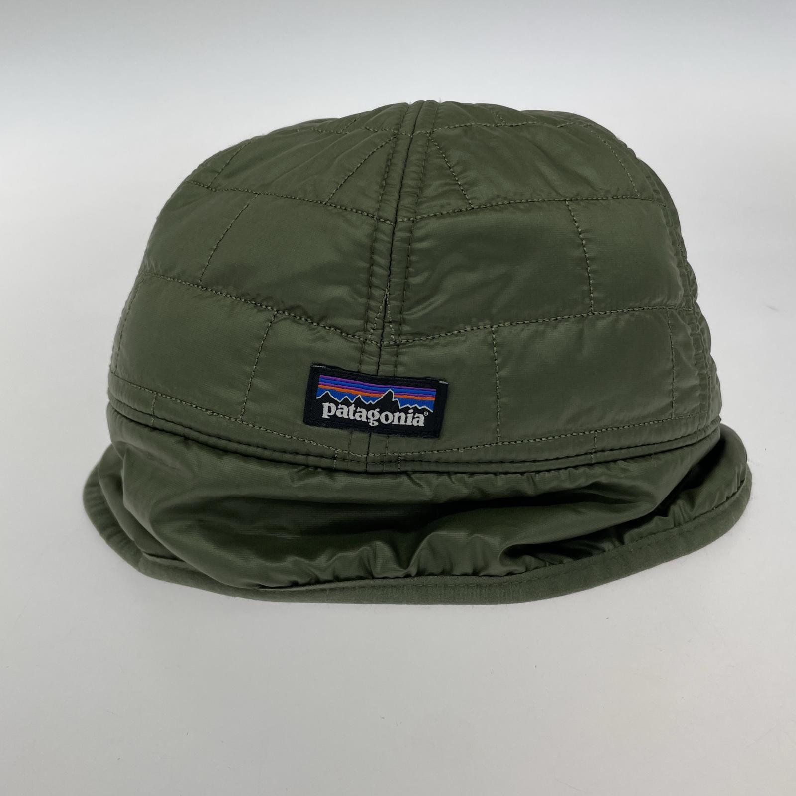 その他帽子 patagonia ナノパフイヤーフラップキャップ/カーキ S カーキ