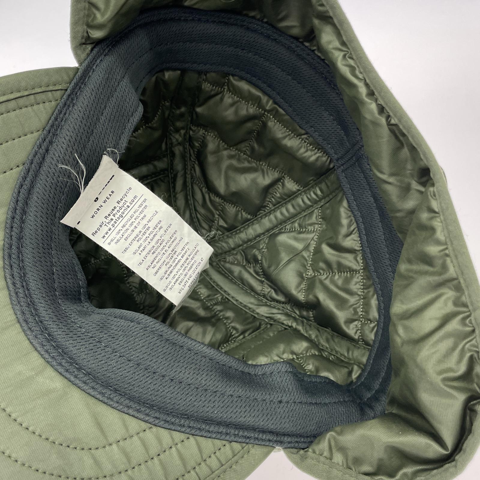 その他帽子 patagonia ナノパフイヤーフラップキャップ/カーキ S カーキ