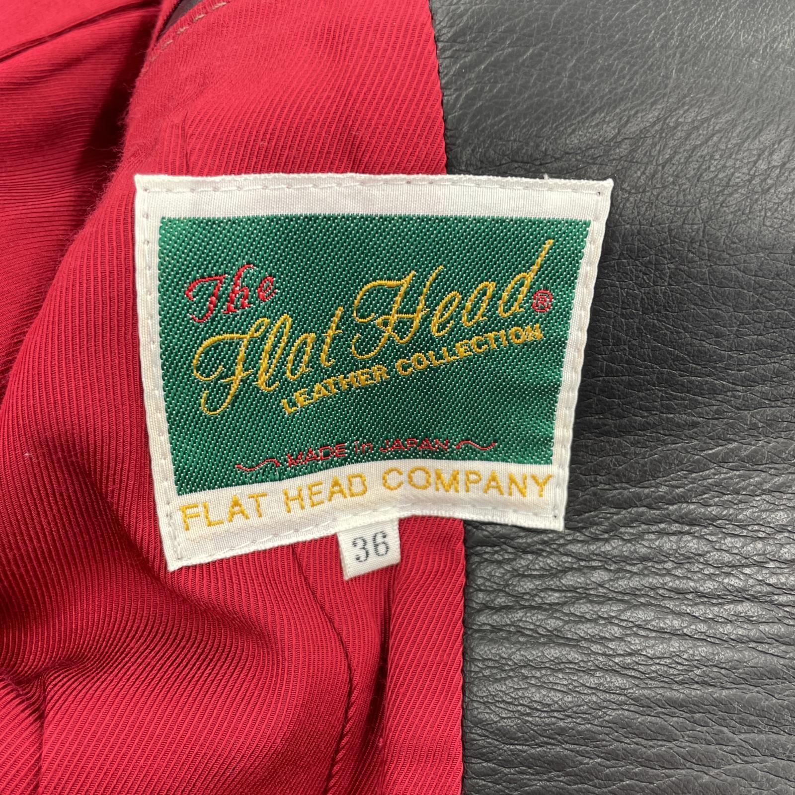 その他アウター THE FLAT HEAD レザーテーラードジャケット 36 ブラック