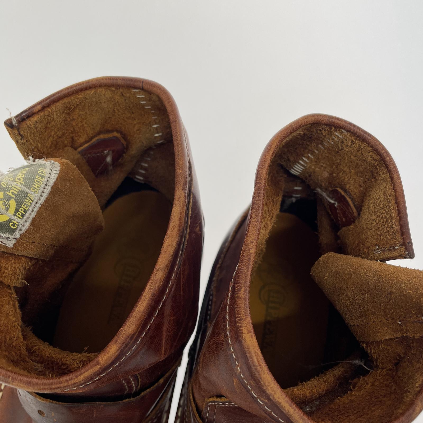 ブーツ Chippewa エンジニアブーツ ブラウン
