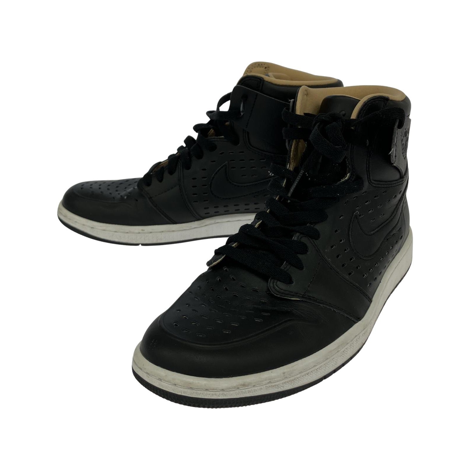 スニーカー NIKE AIR JORDAN 1 Black Vachetta Tan 28.0cm US10