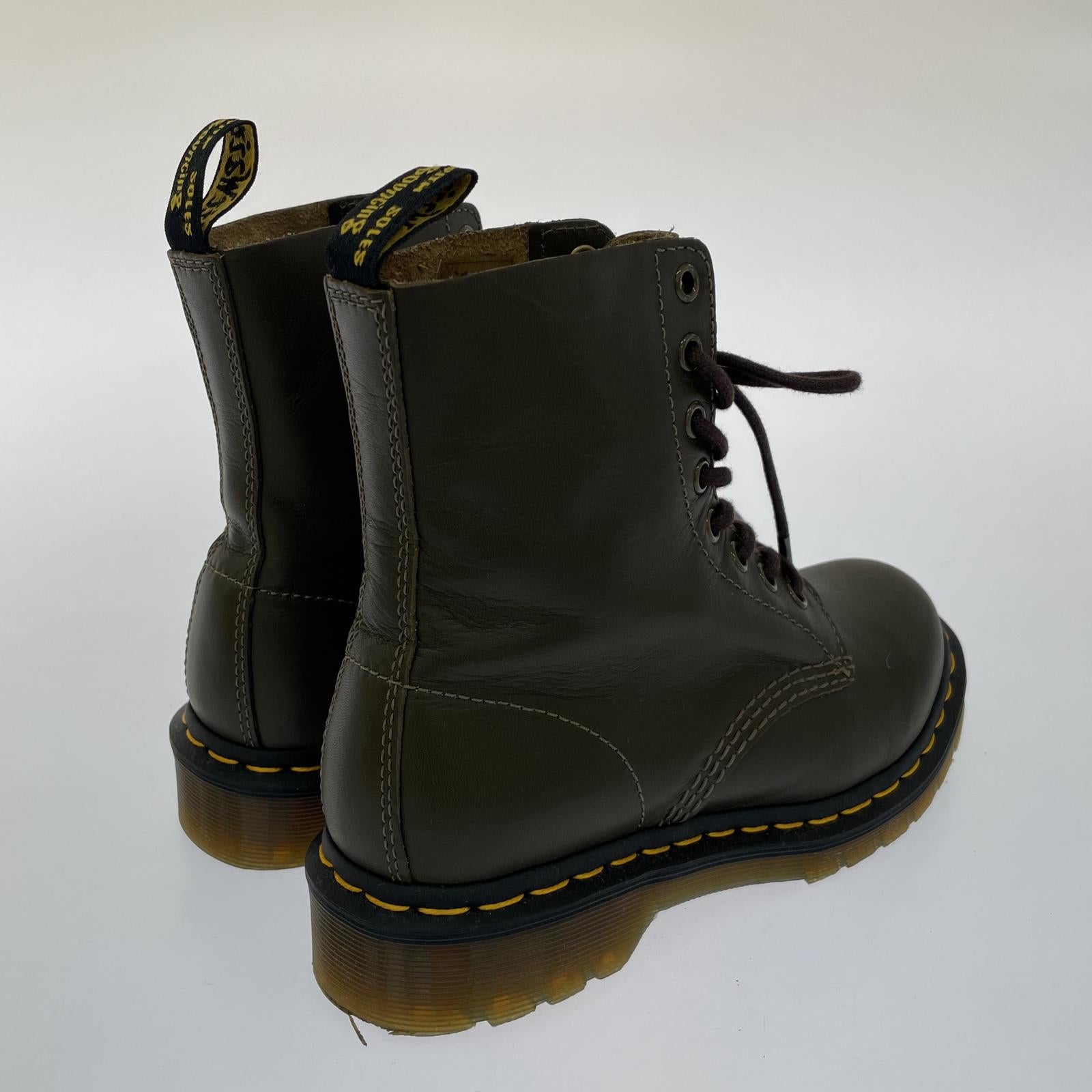 ブーツ Dr.Martens 1460 PASCAL UK4 カーキ