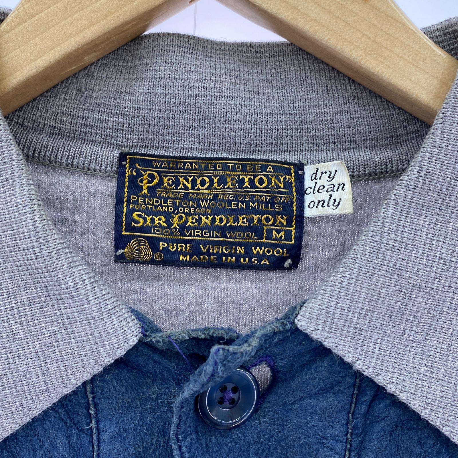 長袖シャツ PENDLETON 70s 切替ウールシャツ M M