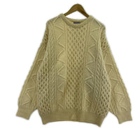 その他トップス OLD・VINTAGE England製 ケーブルニット L L ホワイト