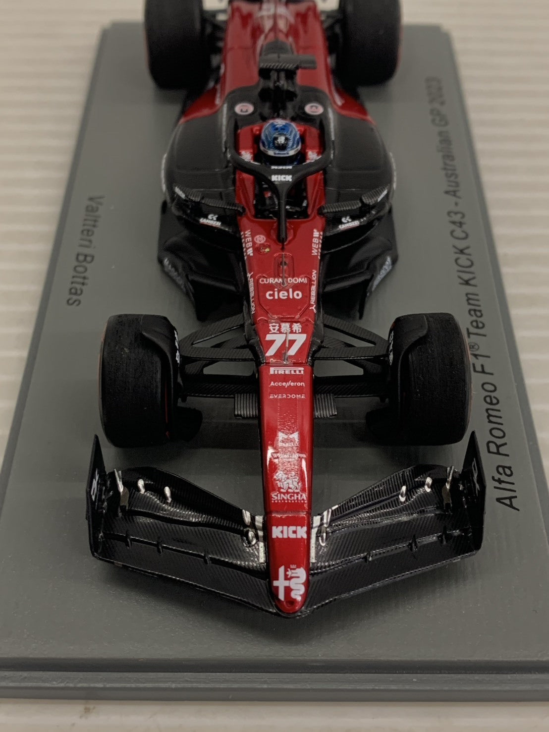 Spark 1/43 Alfa Romeo F1 Team Stake C43 Alfa Romeo #77 スケールカー